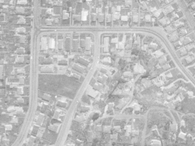 5A Parklands Drive from the air, 1975-1979