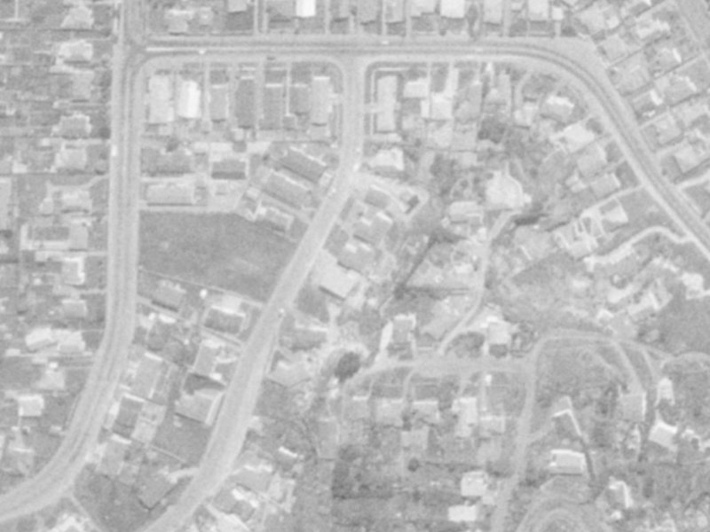 9 Parklands Drive from the air, 1975-1979