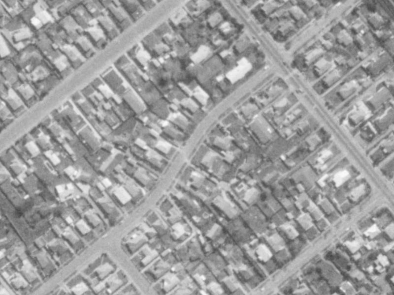 110 Stanbury Avenue from the air, 1975-1979
