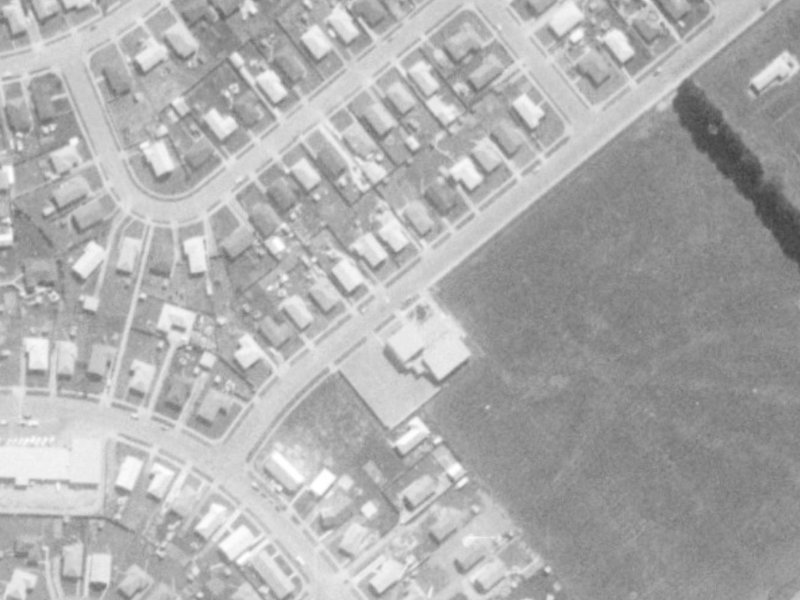 101 Mathers Road from the air, 1975-1979
