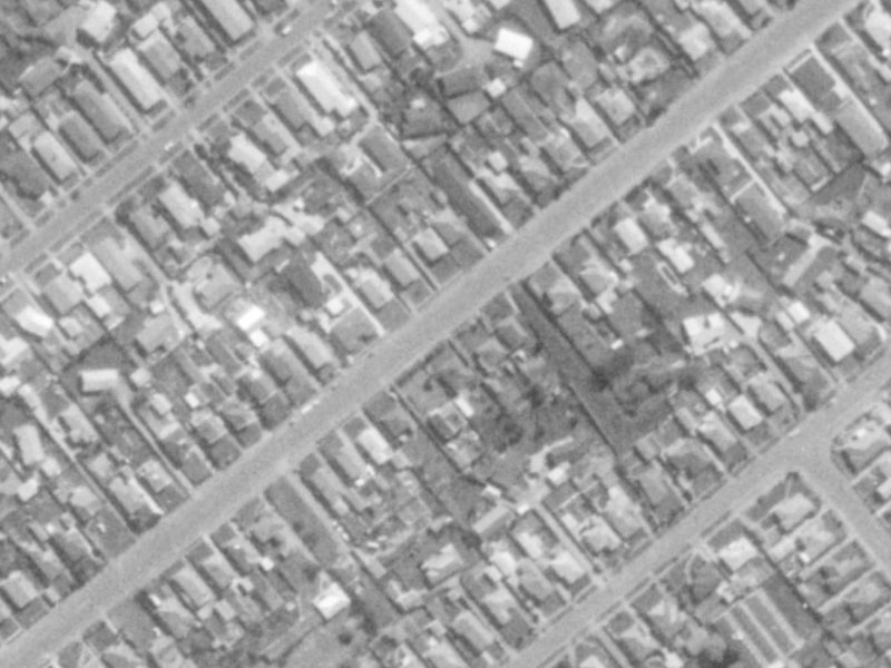 78A Conway Street from the air, 1975-1979