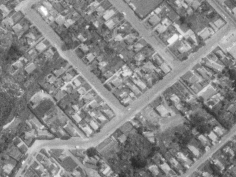 43A Taupata Street from the air, 1975-1979