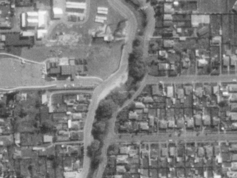 101 Waimea Terrace from the air, 1975-1979