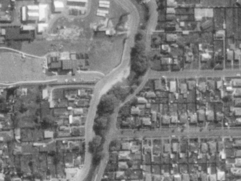 106 Waimea Terrace from the air, 1975-1979