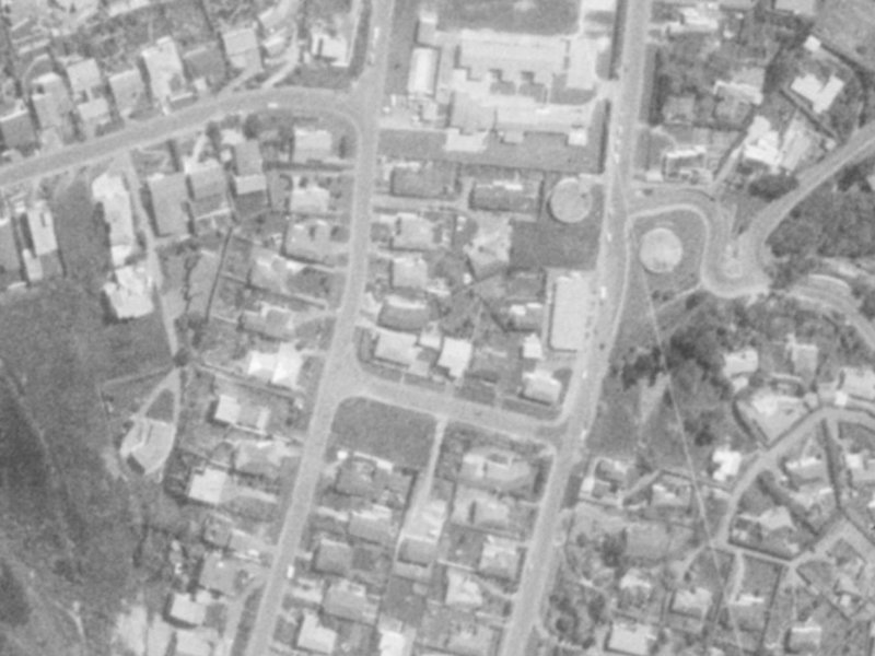 Freeman Street from the air, 1975-1979
