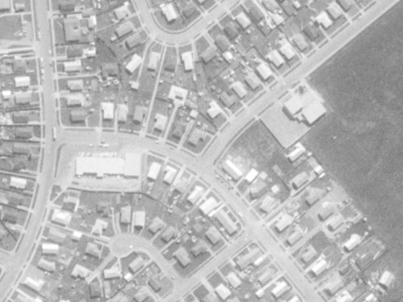 112 Mathers Road from the air, 1975-1979