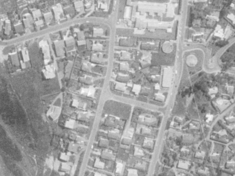 5 Freeman Street from the air, 1975-1979