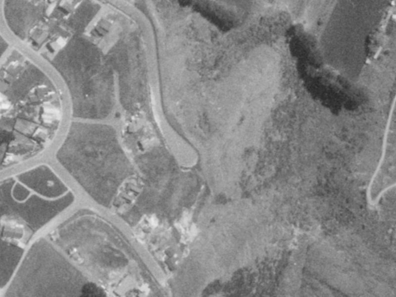 109 Santa Maria Avenue from the air, 1975-1979