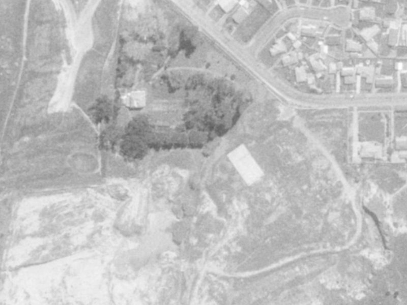 11 Alderson Avenue from the air, 1975-1979