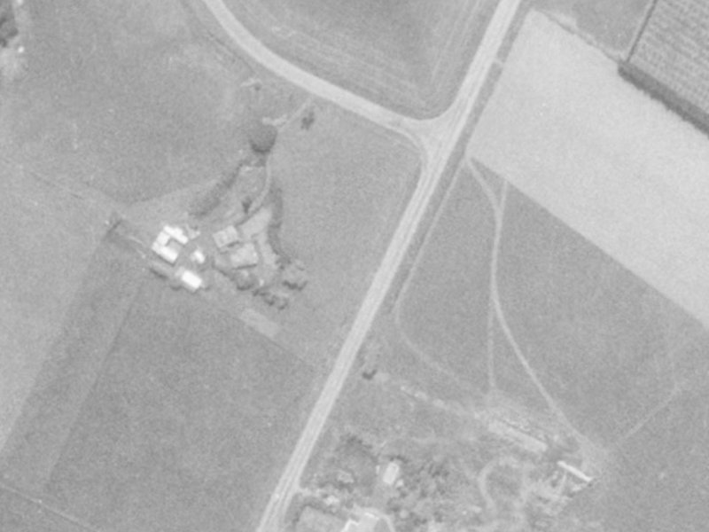 George West Square from the air, 1975-1979
