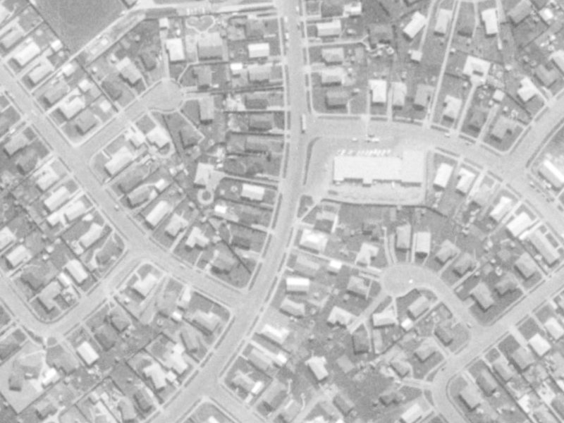 80 Rowley Avenue from the air, 1975-1979