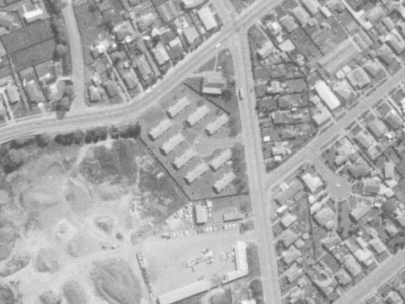 27 Glue Place from the air, 1975-1979