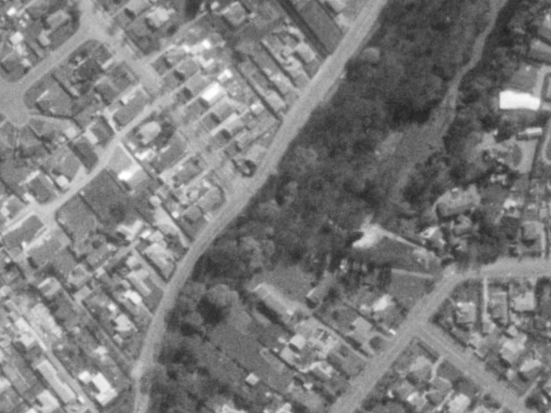 287 Ashgrove Terrace from the air, 1975-1979