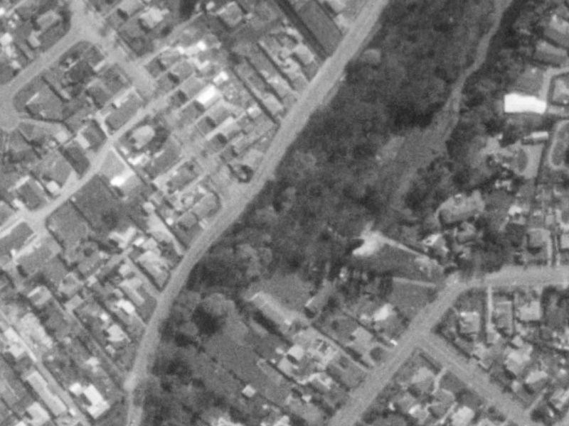 Studholme Street from the air, 1975-1979