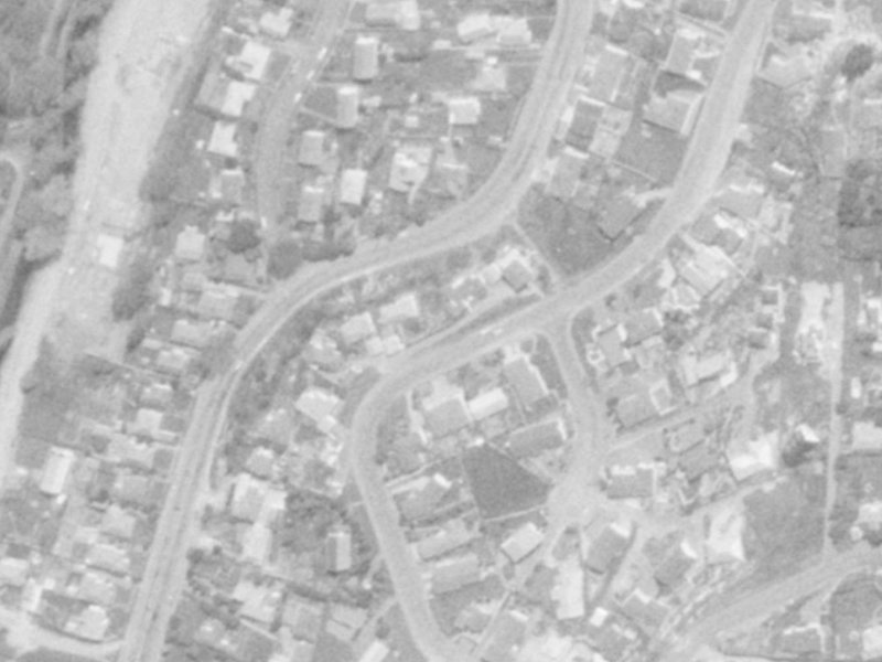 30A Parklands Drive from the air, 1975-1979
