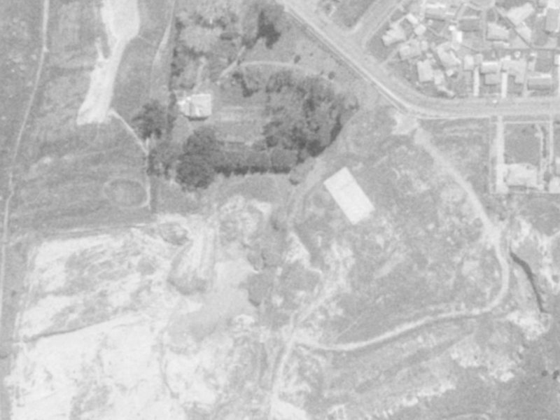 13 Alderson Avenue from the air, 1975-1979