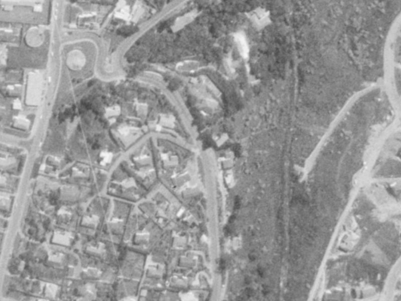 131 Mt Pleasant Road from the air, 1975-1979