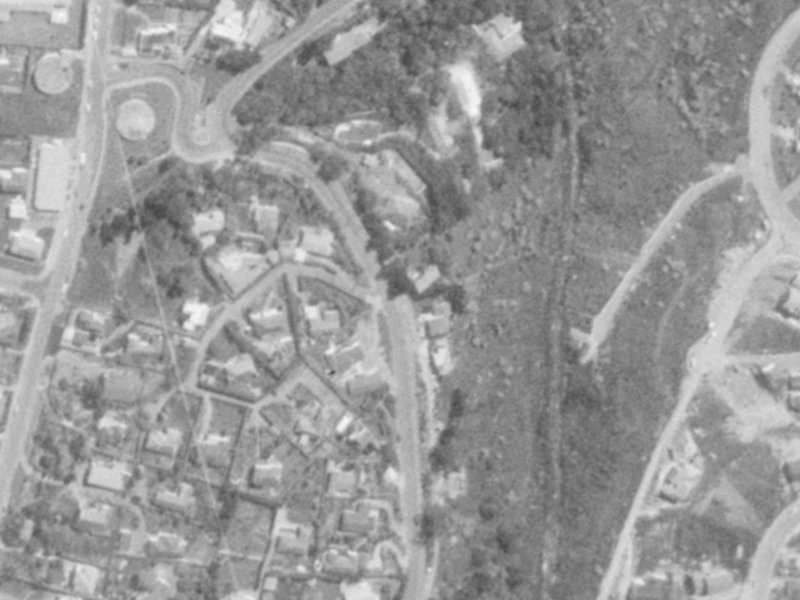 131 Mount Pleasant Road from the air, 1975-1979