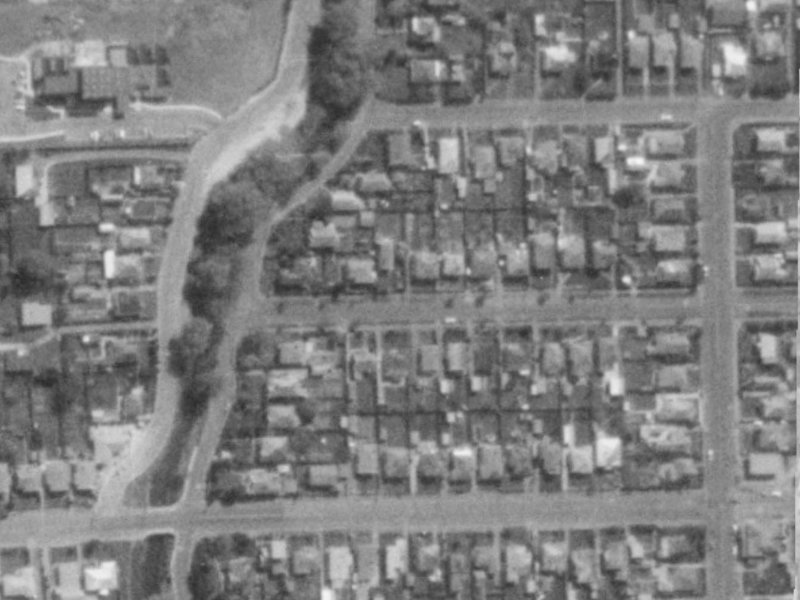 Martin Avenue from the air, 1975-1979