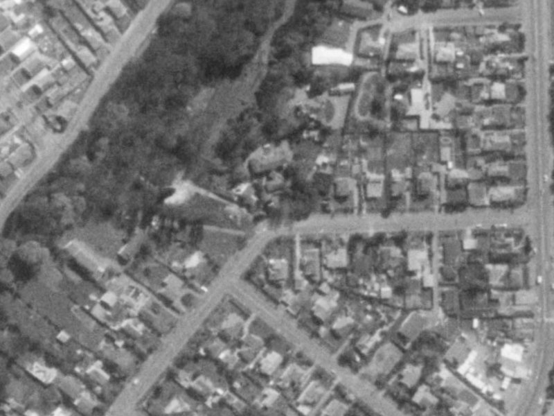 1 Majestic Lane from the air, 1975-1979