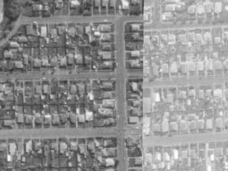 117 Birdwood Avenue from the air, 1975-1979