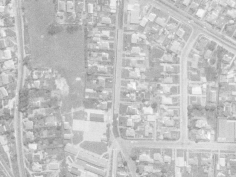 16A Albert Terrace from the air, 1975-1979
