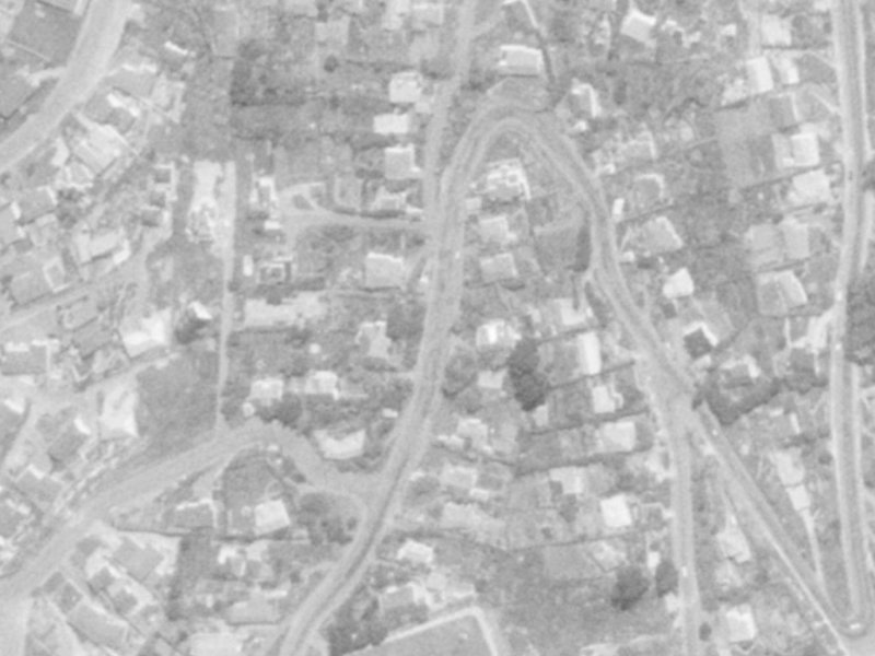 20 Huntsbury Avenue from the air, 1975-1979
