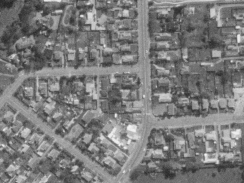 Colombo Street from the air, 1975-1979