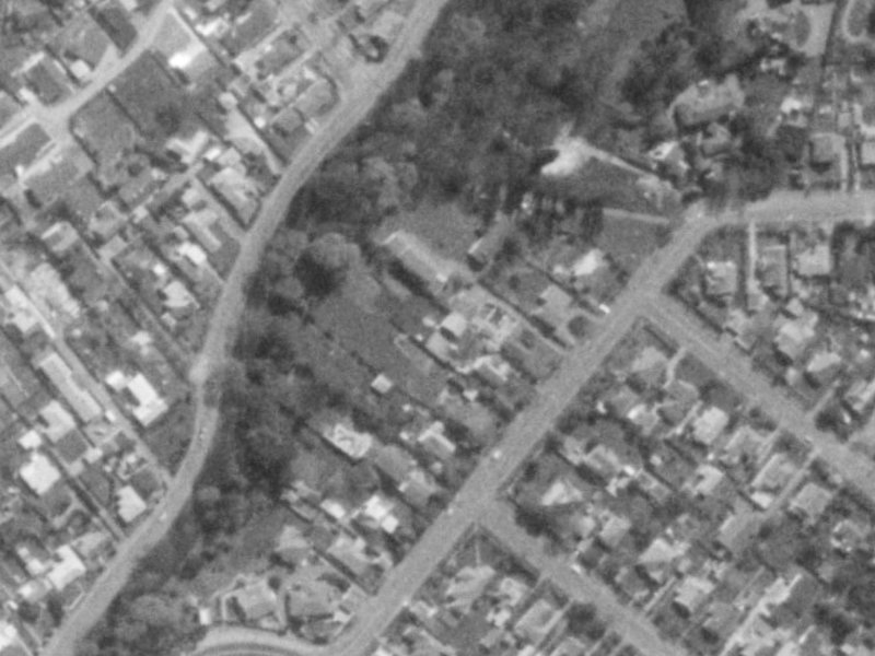 32 Thorrington Road from the air, 1975-1979