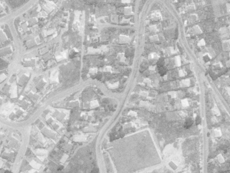 70 Parklands Drive from the air, 1975-1979