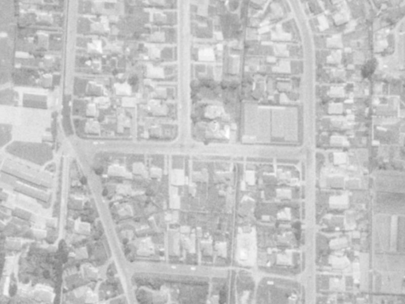 6A Roscoe Street from the air, 1975-1979