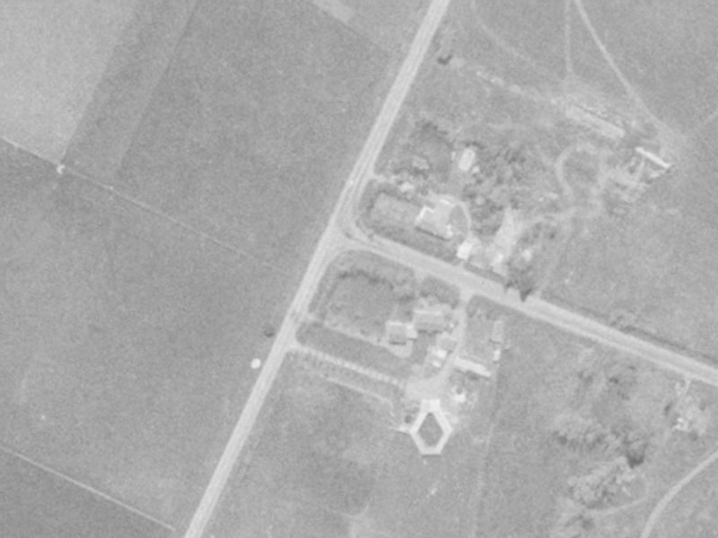 183 Dunbars Road from the air, 1975-1979