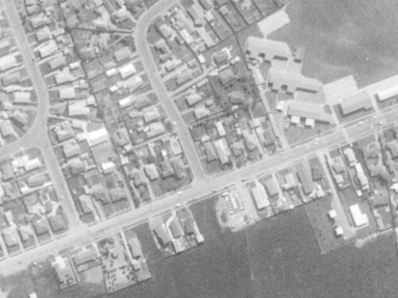 55 Maryhill Avenue from the air, 1975-1979