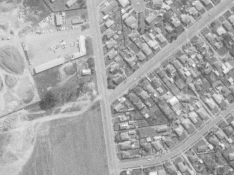 1 Conway Street from the air, 1975-1979