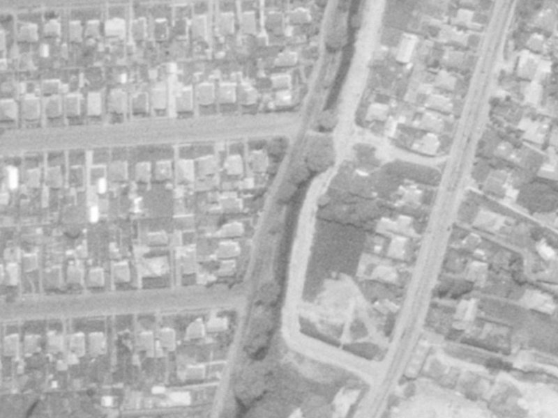 117 Eastern Terrace from the air, 1975-1979