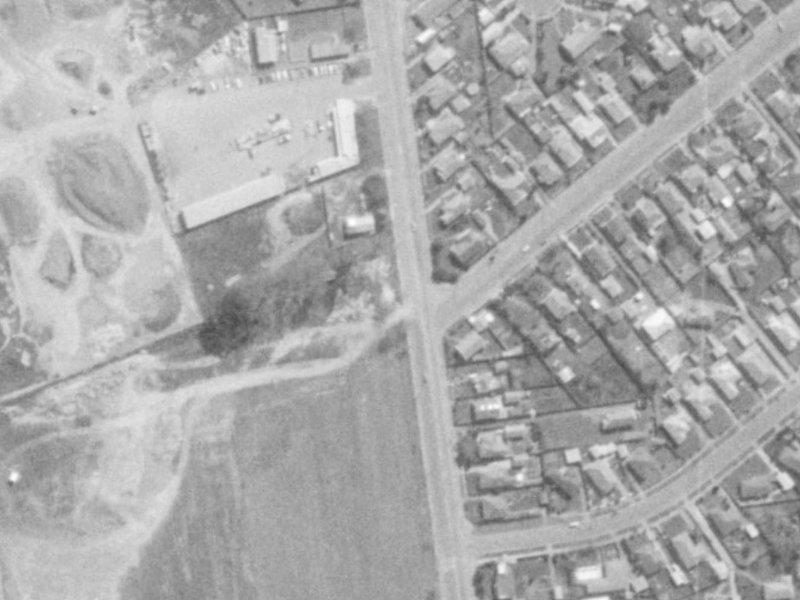 Lyttelton Street from the air, 1975-1979