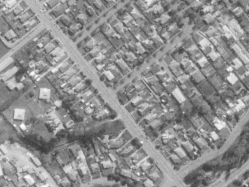 2 Darley Street from the air, 1975-1979
