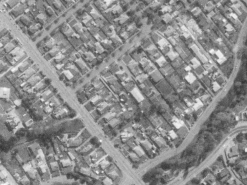 6 Darley Street from the air, 1975-1979