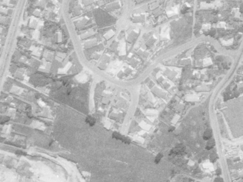 58 Parklands Drive from the air, 1975-1979