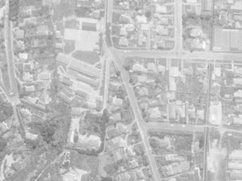 30 Albert Terrace from the air, 1975-1979