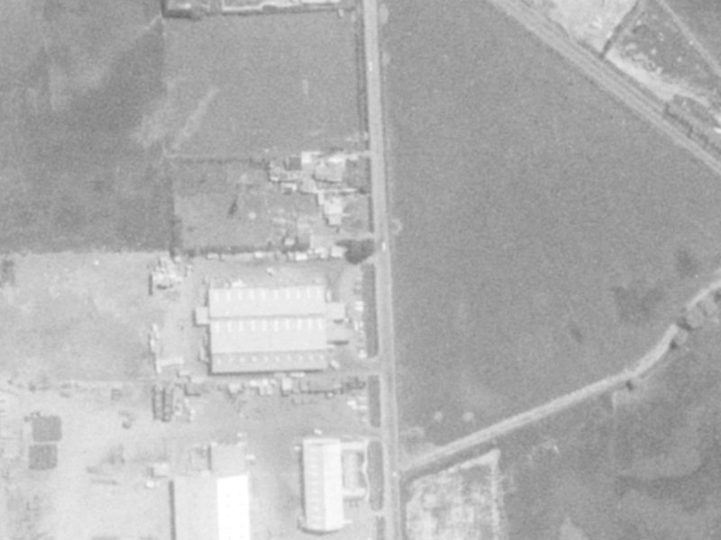 61 Chapmans Road from the air, 1975-1979