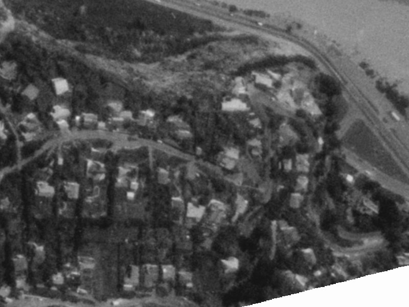 48 Clifton Terrace from the air, 1975-1979