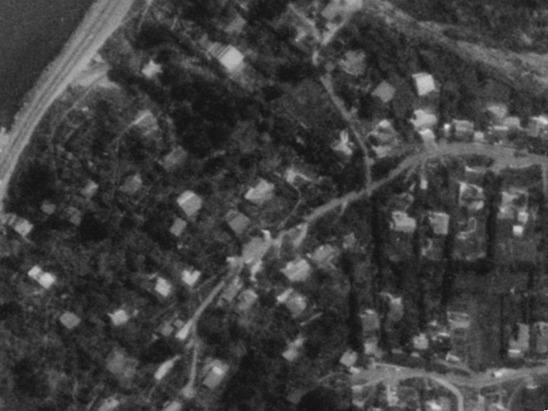 Kinsey Terrace from the air, 1975-1979