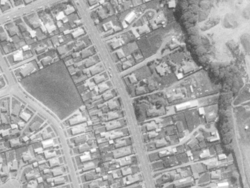 203A Hoon Hay Road from the air, 1975-1979