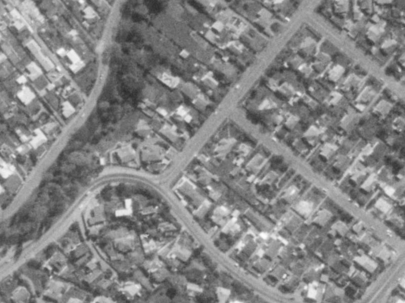 23A Thorrington Road from the air, 1975-1979