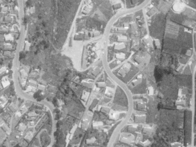 160 Soleares Avenue from the air, 1975-1979