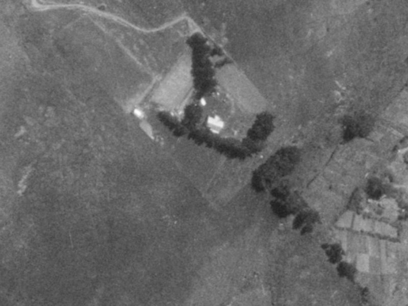 102 Glenstrae Road from the air, 1975-1979