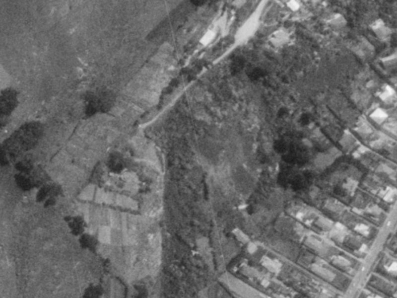 12 Mandalay Lane from the air, 1975-1979