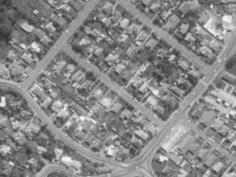 Woodbridge Road from the air, 1975-1979