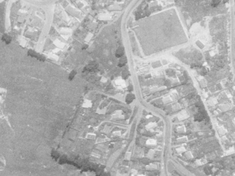 38 Huntsbury Avenue from the air, 1975-1979